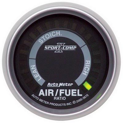 Auto Meter Sport-Comp II Electric Air Fuel Ratio Gauge, 2-1/16 Inch - 3675